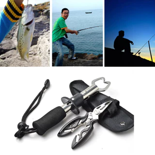 Conjunto 3Pcs Kit Alicate De Pesca E Ferramentas Multifuncionais Para Os Lábios De Peixe