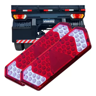 Par De Lanterna Traseira Caminhão Carreta Guerra Led 12 e 24v Bivolt em Oferta na Shopee