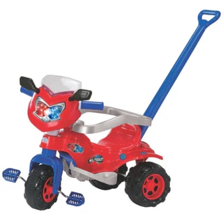 Triciclo Velotrol Motoca Infantil Tico Tico Red com Haste Removível - Magic Toys 2815