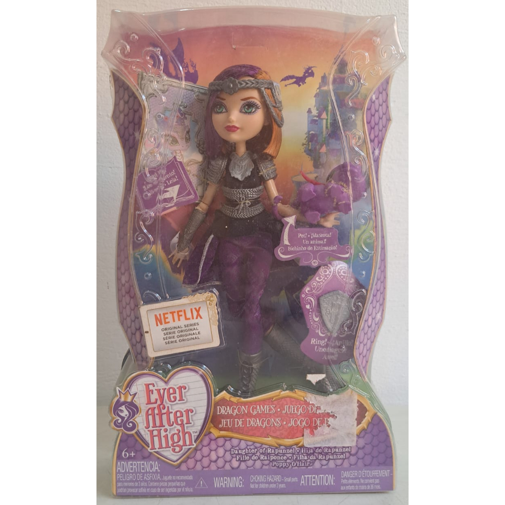 Poppy O'hair, Dragon Games, Ever After High, Mattel | Shopee Brasil