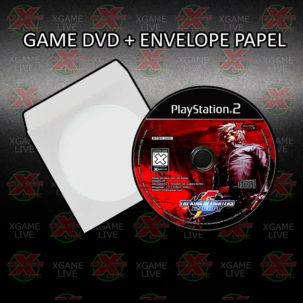 KOF 2001 ARCADE - Repro Patch Ps2 / Play 2 By XGAMELIVE | Shopee