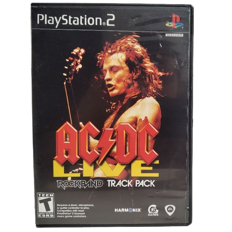 Rockband Track Pack AC DC Live Ps2 - Game Mídia Física - Jogo Original ...