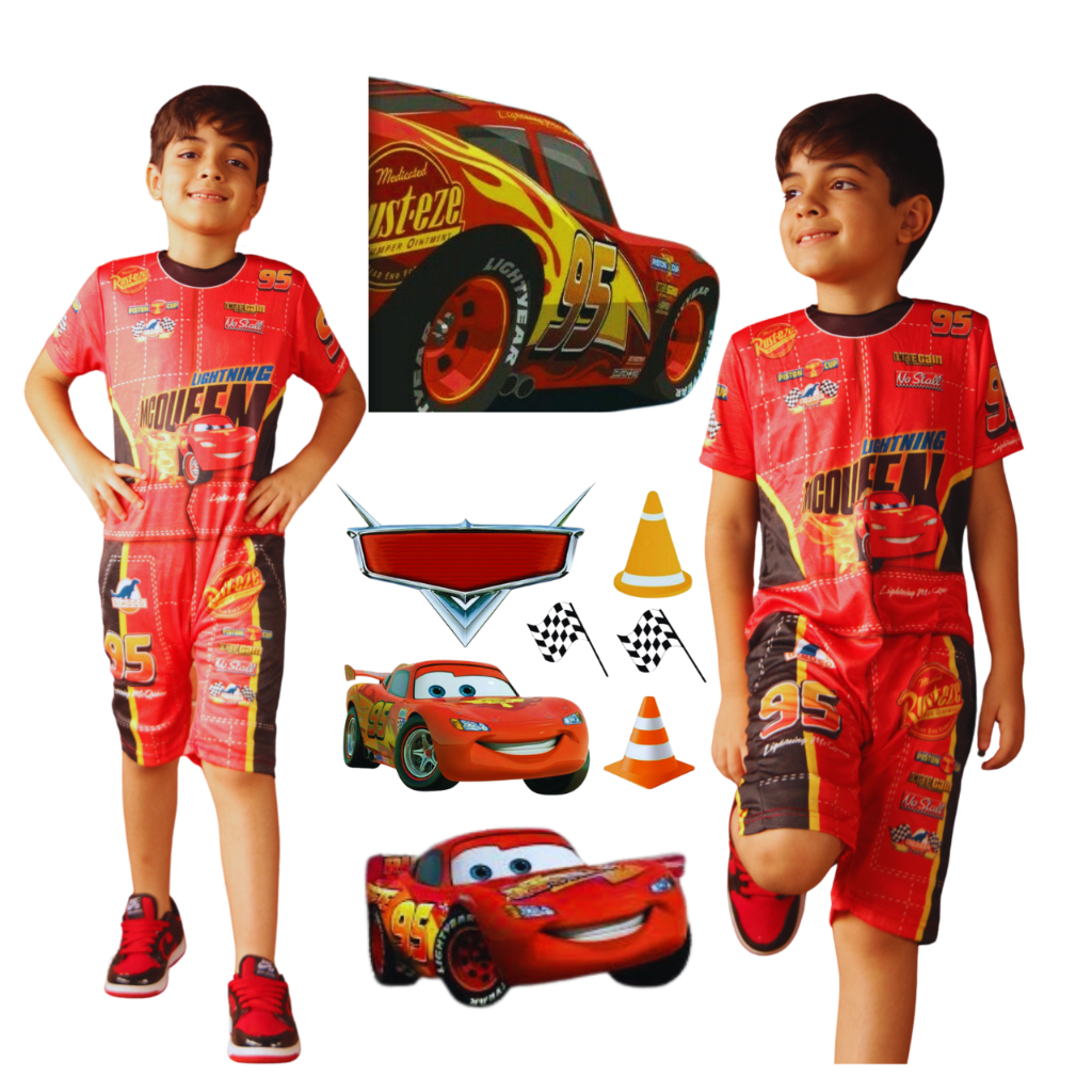 Fantasia Infantil Relâmpago Mcqueen Carros | Shopee Brasil