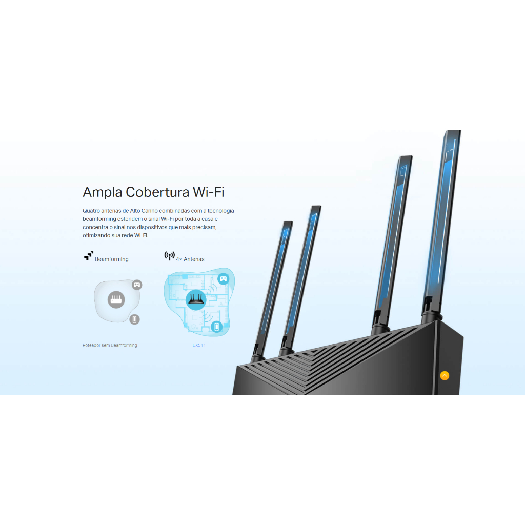 TP-Link Roteador AX3000 Smart WiFi 6 (Archer AX50) – 802.11