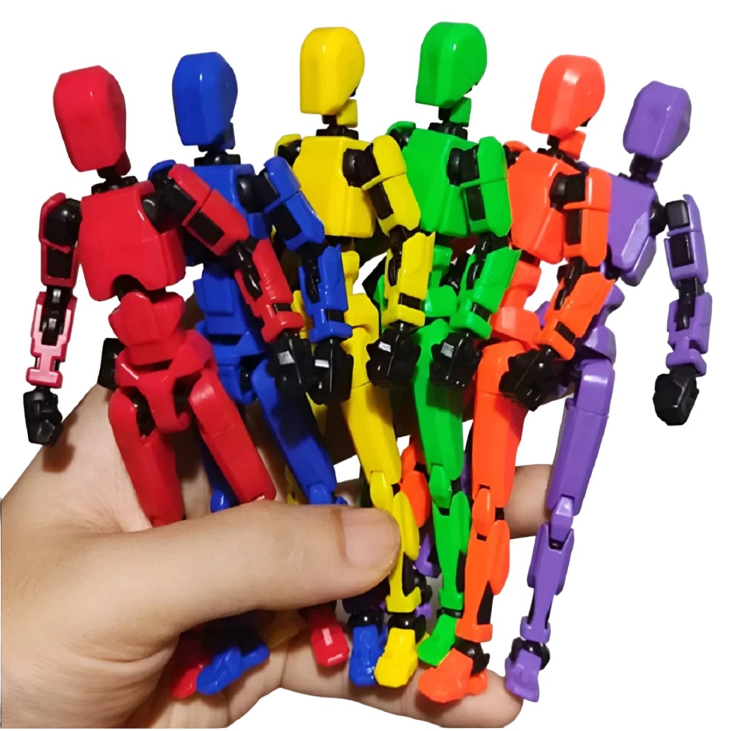 Boneco Robô Dummy 13 Super Articulado Diversas Cores com Brinde