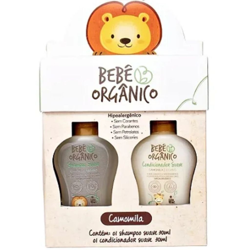 MINI KIT Shampoo e Condicionador 30ml Bebe Organico | Shopee Brasil