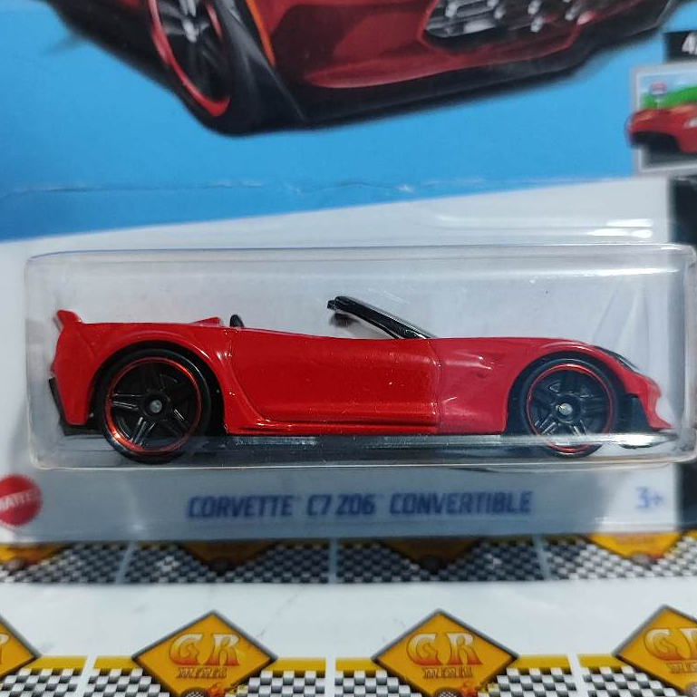 2019 Hot Wheels HW Roadsters Series Corvette C7 Z06 Convertible In Red