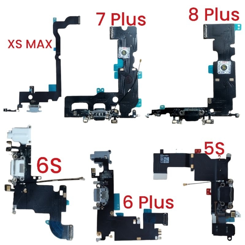 Flex Conector Carga Iphone 6S 5S XS XR Max 6Plus 7Plus 8Plus Original ...