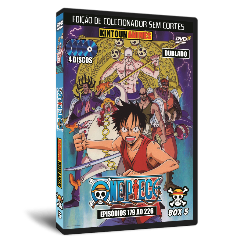 Dvds One Piece Box 4, 5 E 6 - Episódios 131 Ao 274 Dublado