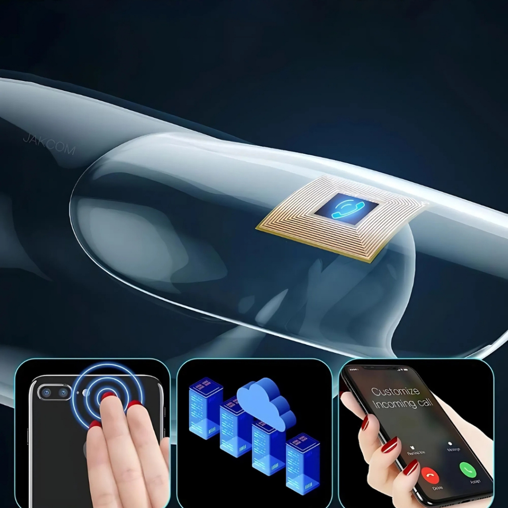 Chip Inteligente para Unha com Sinal de Emergência e NFC