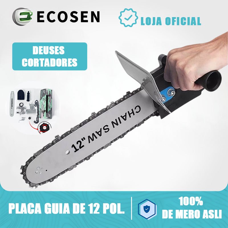 12 Adaptador de motosserra elétrica Suporte conversor para esmerilhadeira angular