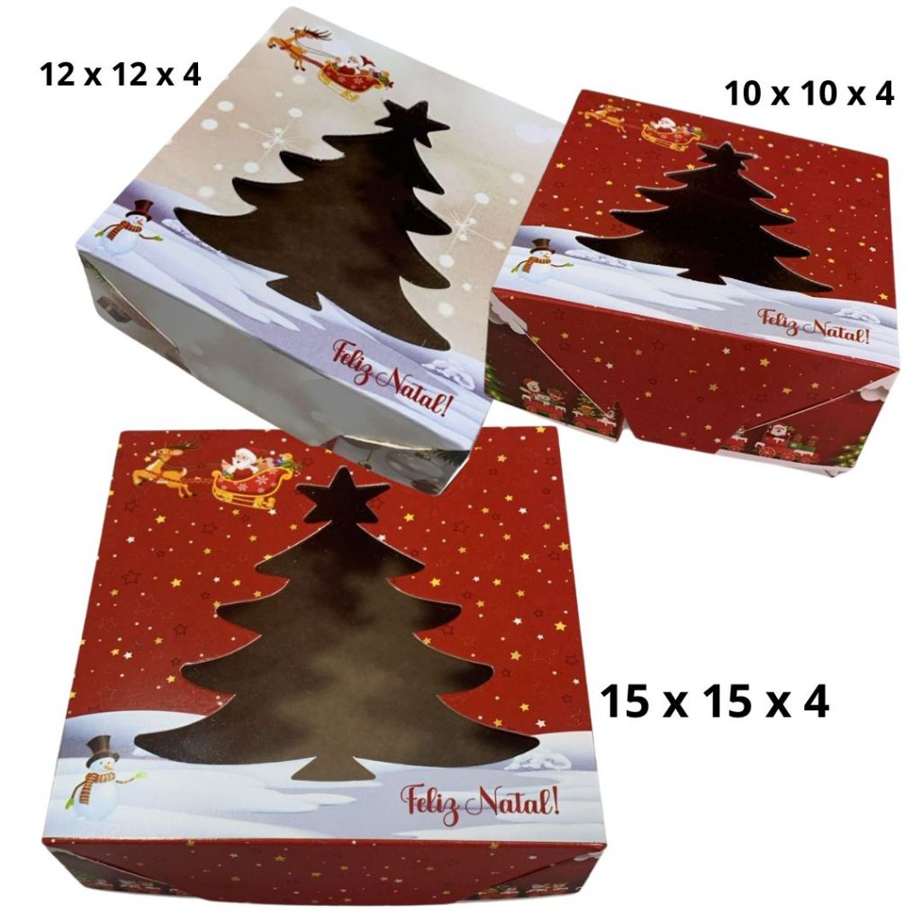 10 Caixas Pinheiro Árvore 15X15X6/15X15X4/12X12X4/12X12X6/10X10X4/10106 ...