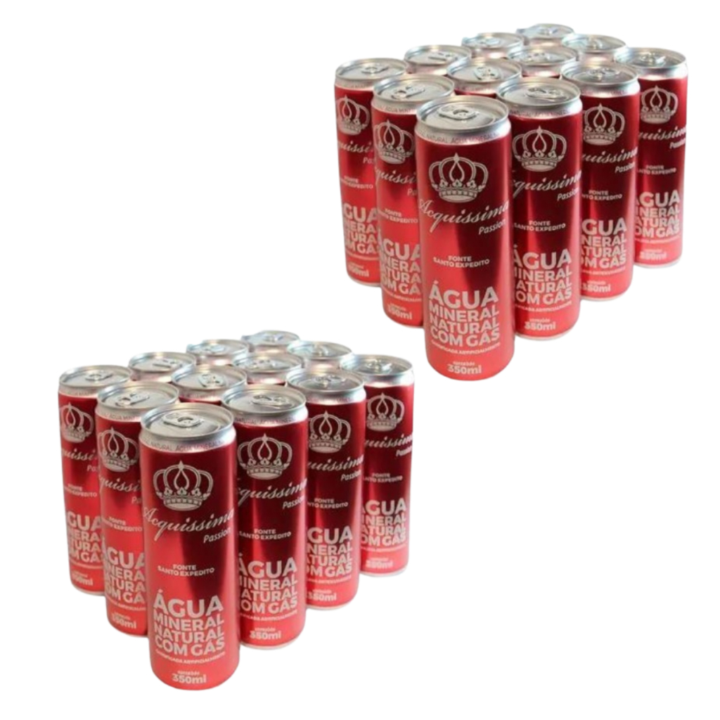 Água Mineral Acquissima Com Gás 350ml - Pack 24 Unidades | Shopee Brasil