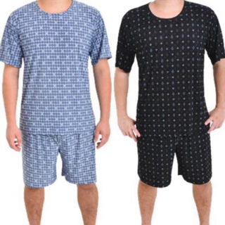 Pijama masculino shorts e camiseta suede premium em Oferta na Shopee