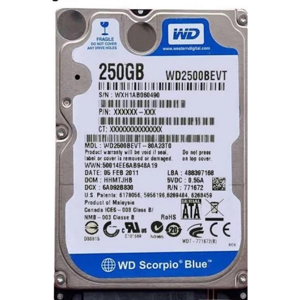 Hd Notebook 500gb 320gb 250gb 120gb 160gb 640gb 750gb Garantia - Faz a Boa!