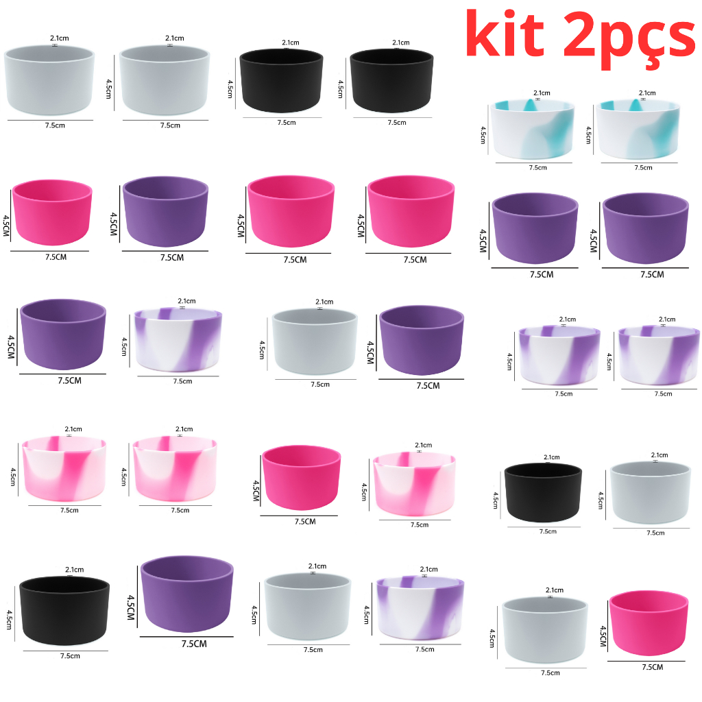 Protetor De Garrafa Térmica Protetor Garrafa Copo 7,5cm kit 2pçs ...