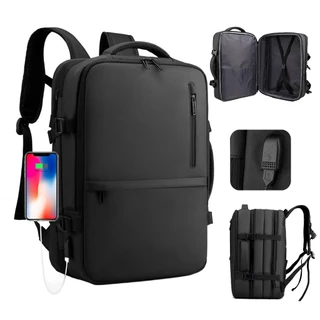 Mochila Mala Expansível De Bordo Impermeável Notebook 40l