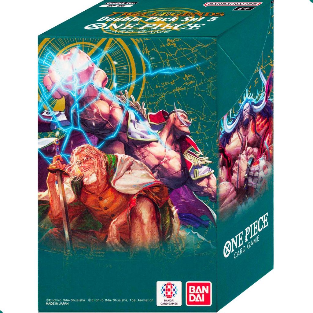 One Piece TCG Double Pack Set 5 OP 05 Two Legends Card Game Inglês