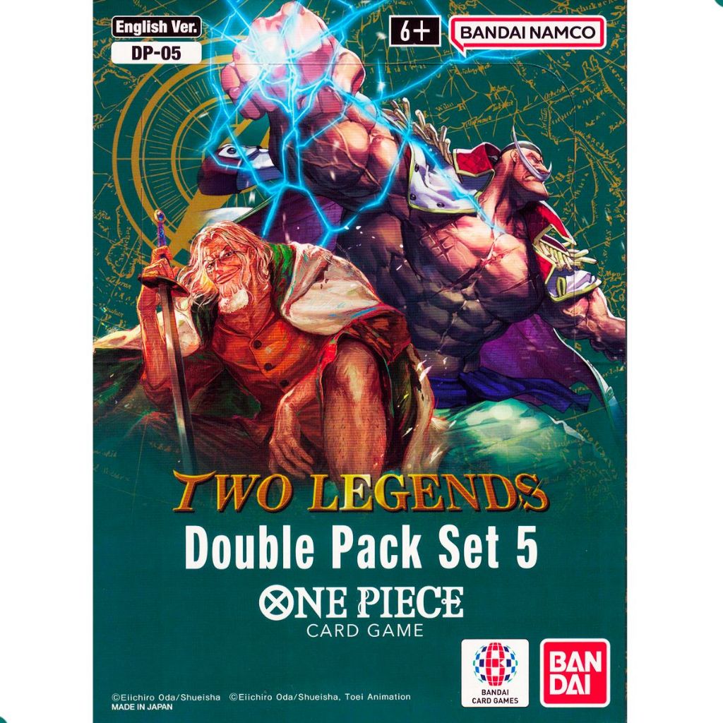 One Piece TCG Double Pack Set 5 OP 05 Two Legends Card Game Inglês