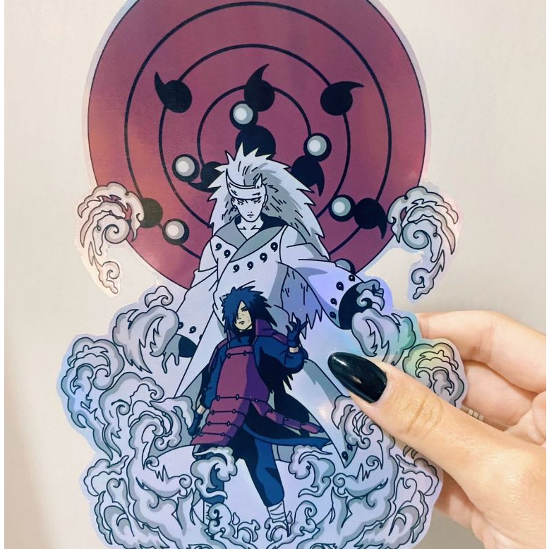 1Pc Adesivo A prova d'água Grande Naruto Anime Stickers Madara