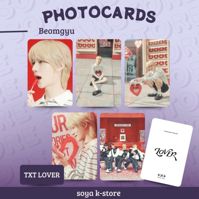 PHOTOCARDS TXT SANCTUARY LOVER - TOMORROW BY TOGETHER - MOA