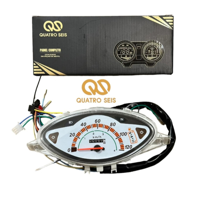 Painel Completo Moto Honda Biz 100 2002 A 2005 Com Chicote (QS10063)