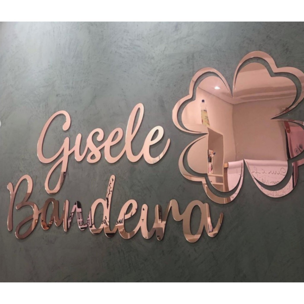 Logotipo/Letreiro em Acrílico Espelhado Personalizado com sua Logo/Letreiro de Parede