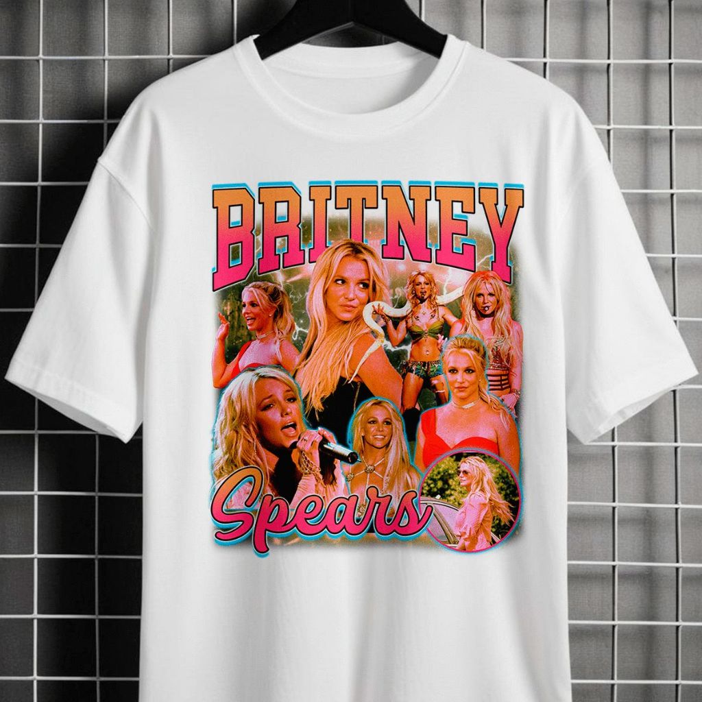 Camiseta Unissex Graphic Britney Spears Boolteg Camisa 100