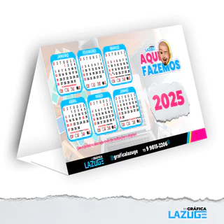 Calendário de Mesa Personalizado - 20x12cm