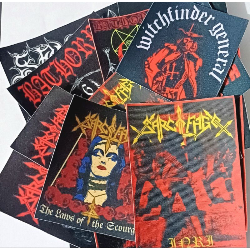 Patch Termocolante 10cm Black Metal Death Metal