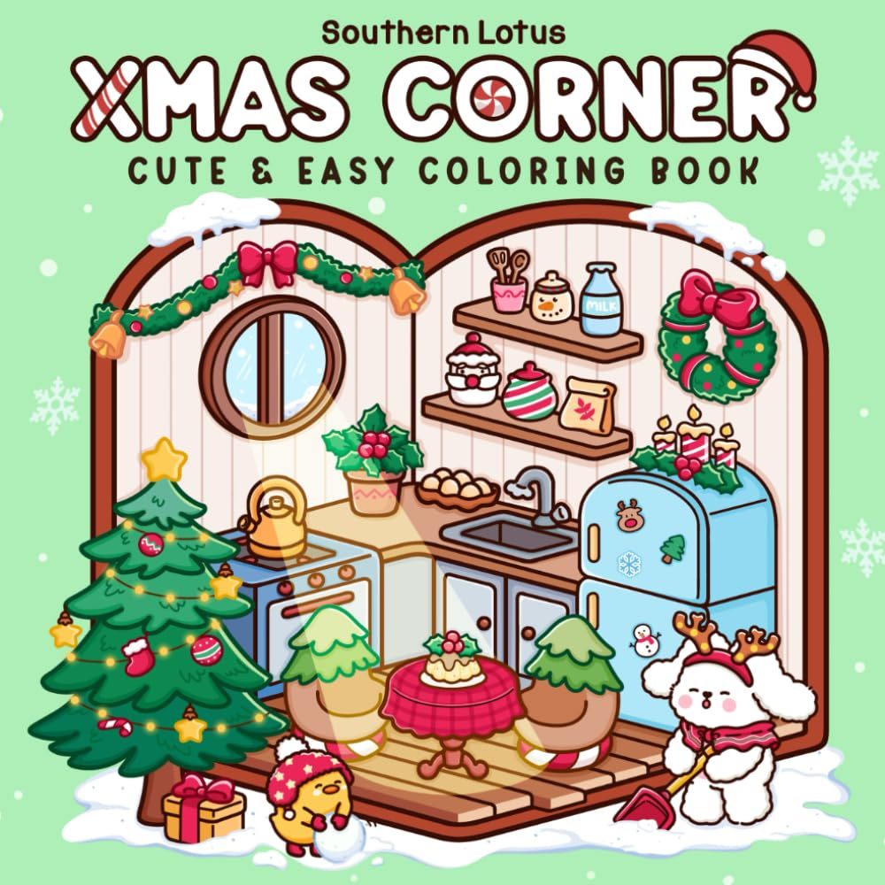 Kit Desenhos Para Colorir Folhas Soltas Com Ilustra Es Do Livro Xmas Corner Shopee Brasil