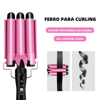 Modelador de cachos tri ondas Tri-ondas modelador 22cm de diâmetro