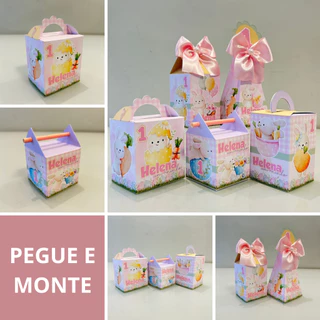 Personalizados Páscoa "Coelho da Páscoa" - Pegue e Monte em Oferta na Shopee