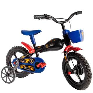Bicicleta Infantil Motobike Styll Baby Triciclo Aro 12 com Pretetor de Corrente Pneus EVA e Rodinhas