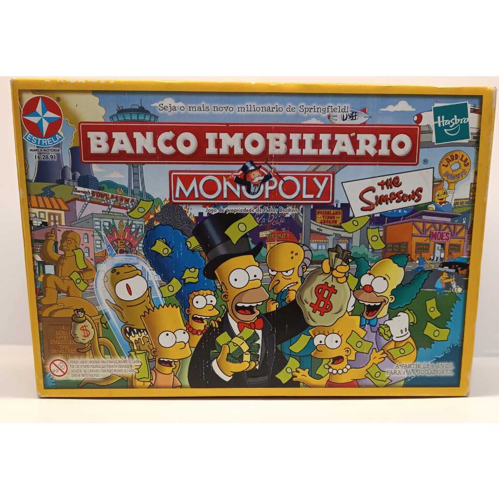 Jogo Banco Imobiliário Monopoly Os Simpsons Completo - Usado | Shopee ...