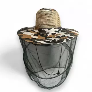 Chapéu Mosquiteiro Para Pesca Proteção Camping Trilha Pescaria Esporte Apicultura chapeu com mosquiteiro