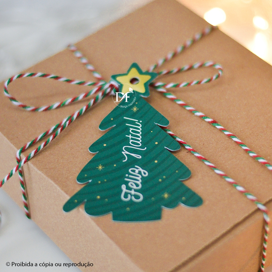 Cartões /Tags de Natal para presentes ou embalagens | Feliz Natal Agradecimento