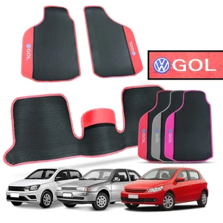 Tapete Impermeável Carro Gol Bola G2 G3 G4 G5 G6 G7 G8 Borracha 3 Peças Traseiro Inteiro PVC Gol Quadrado Personalizado