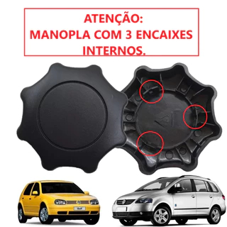 Manopla Roldana Regular Banco Fox Até 2008 Golf Até 07