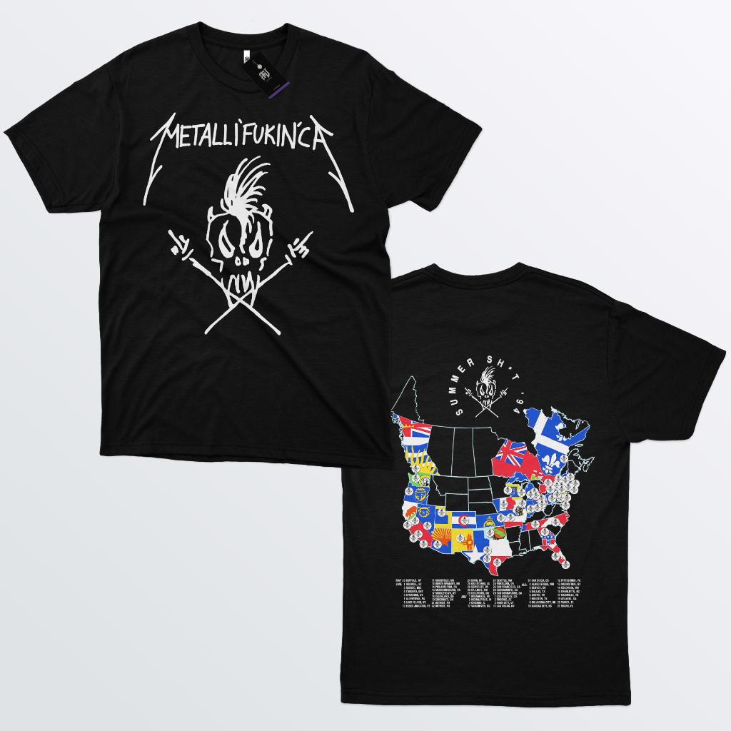 Camiseta Metallica Metalli'fukin'ca 93 Vintage 100% Algodão