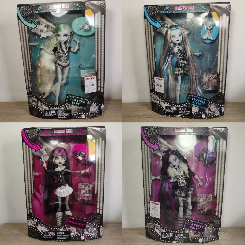 Bonecas Monster High Reel Drama Completas com Caixa Originais Mattel - Ler Descrição