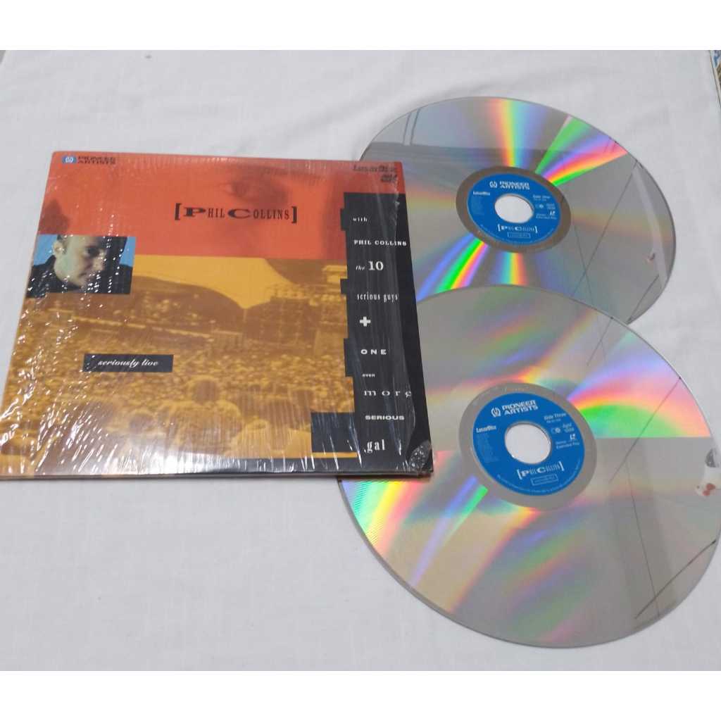 Ld Phil Collins - Seriously Live Laser Disc Duplo ( LD 11 ) | Shopee Brasil