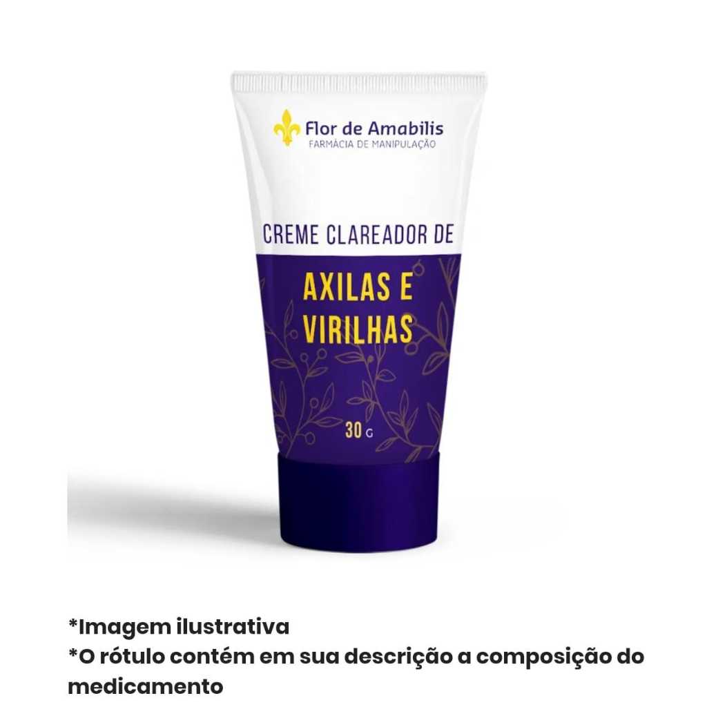 Creme clareador de axilas e virilhas - 30 gramas | Shopee Brasil