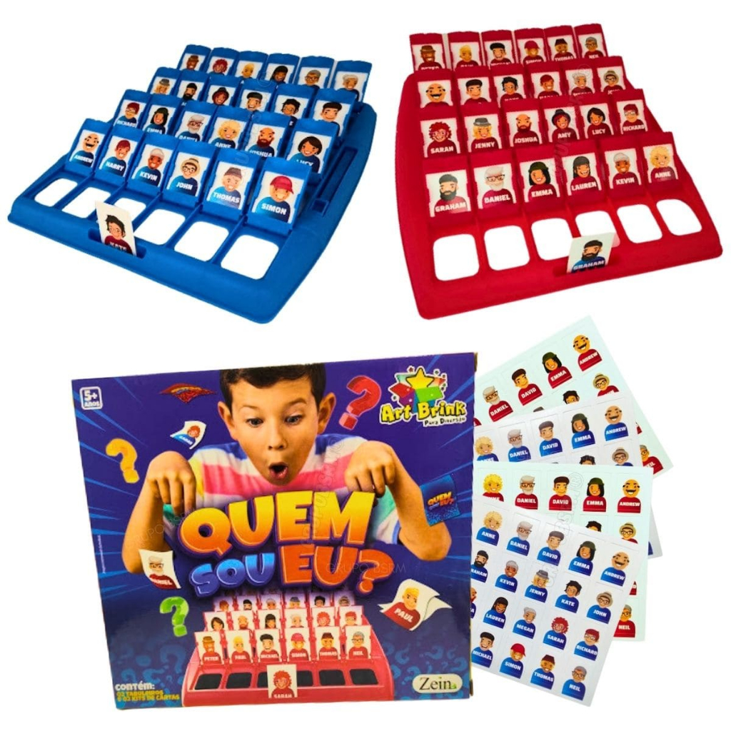 Jogo Quem Sou Eu? Brinquedos educativos menino menina Jogo didático ...