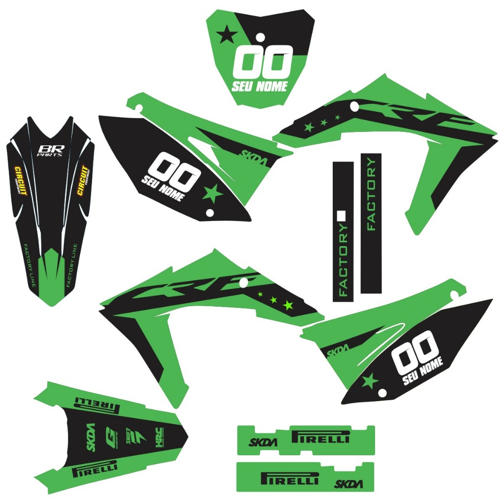 Kit gráfico crf230 Biker Elite Next Action My23 Amx F21 F25 0,20mm modelo 81 ao 102