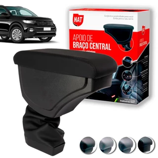 Apoio de Braço  T-Cross Ano 2019 Até 2024 C/ Porta Objeto em Oferta na Shopee