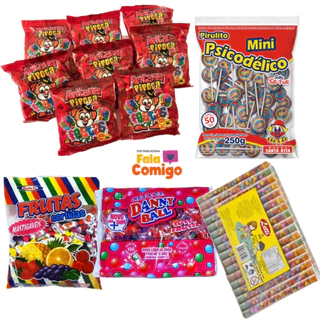 KIT 5 Produtos Sacolinha Surpresa Lembrancinhas Aniversário