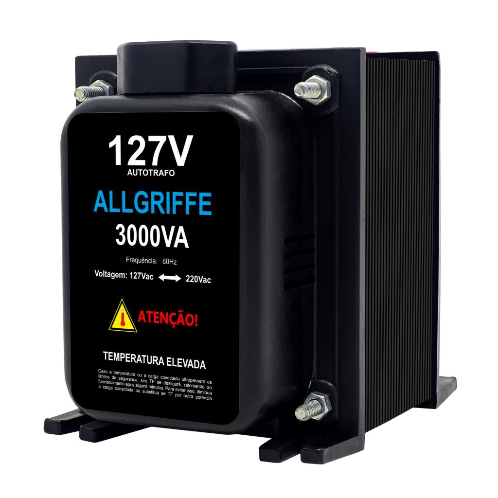 Auto Transformador 3000va 110v para 220v suporta Air Fryer , microondas ...