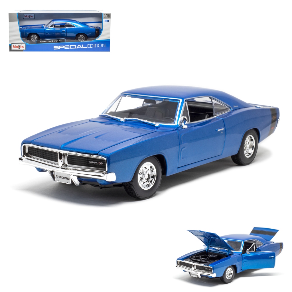Miniatura em Metal Dodge Charger R/T 1969 1/18 Maisto | Shopee Brasil