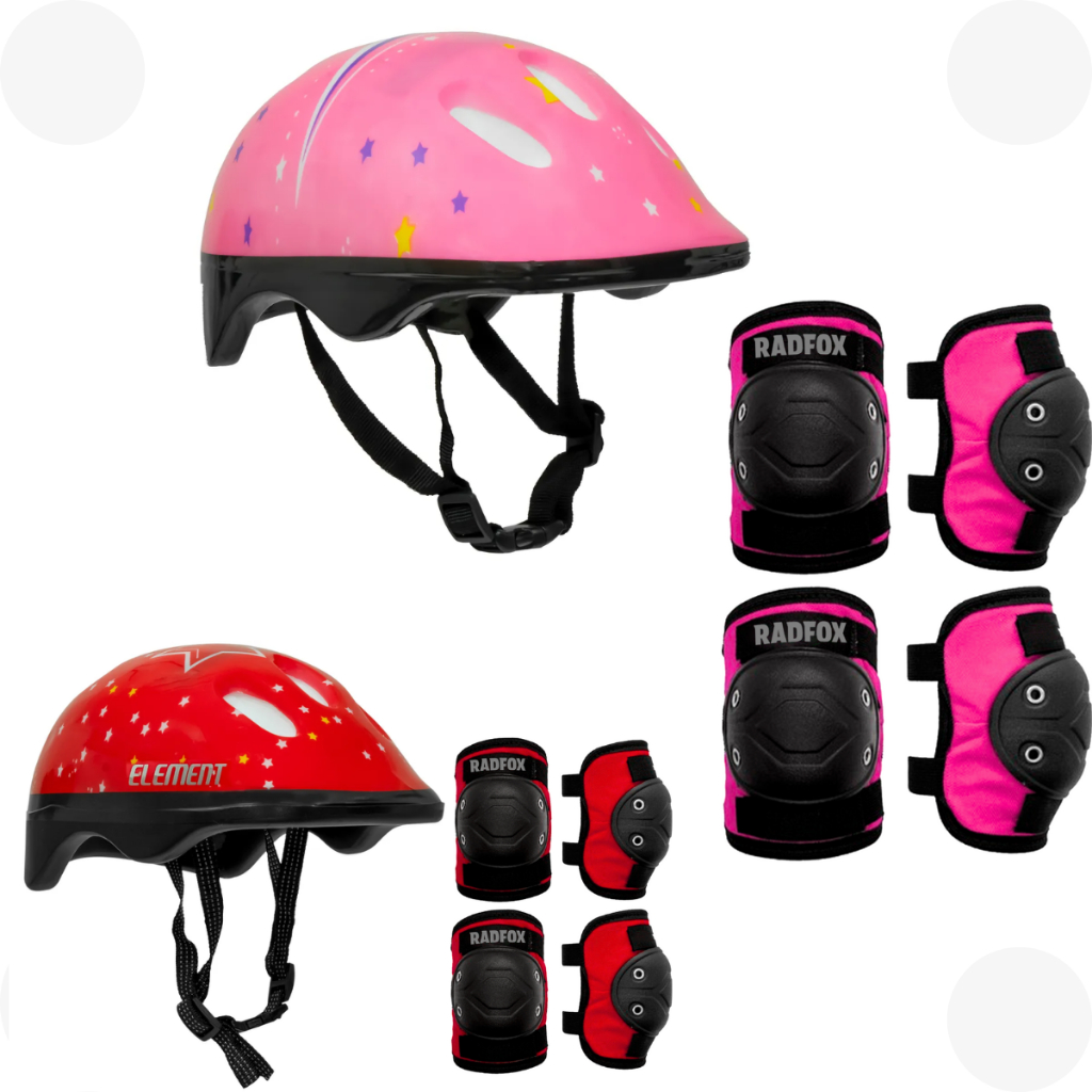 Kit de Proteção Infantil Joelheira e Cotoveleira (O CAPACETE É BRINDE ...
